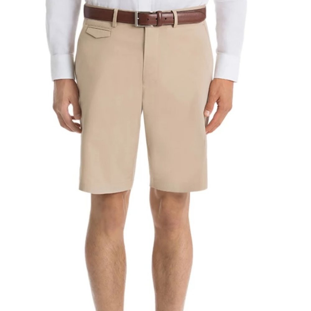 Lauren Ralph Lauren NORBERT sHORTS  Plain Tan Cotton Shorts